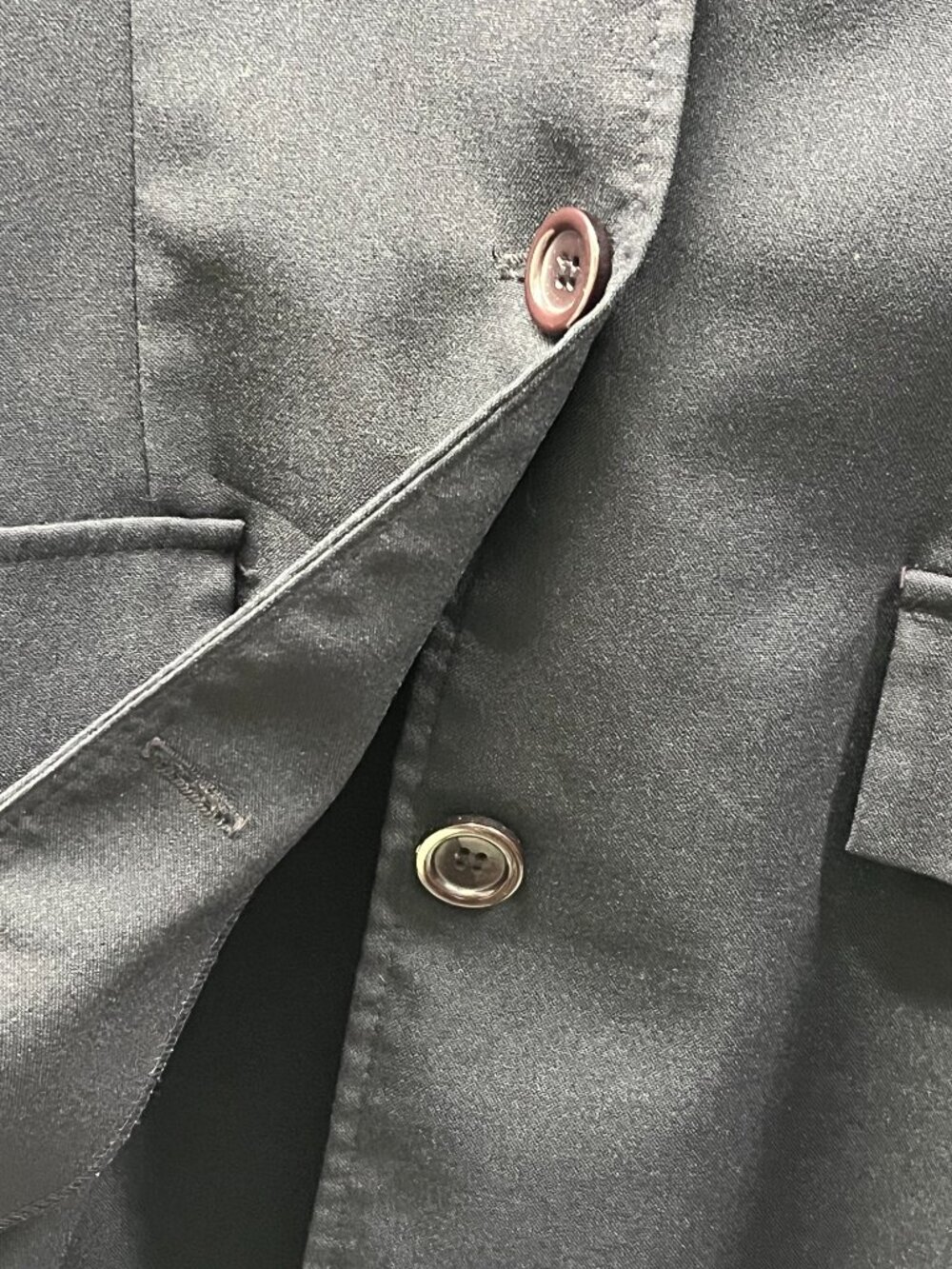 Handmade black button down blazer - Picture 5 of 5